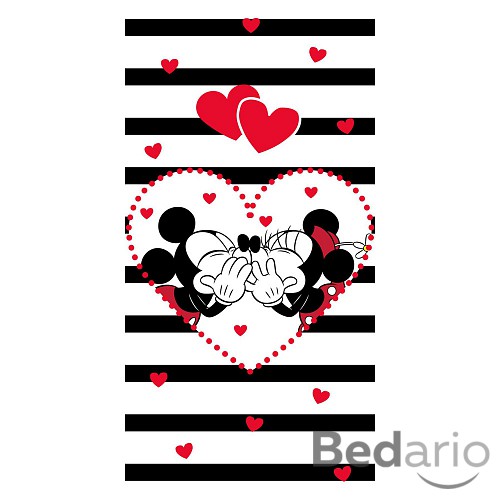 Osuška 70x140 - Mickey a Minnie Stripes