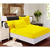 Mikroplyšové prostěradlo 220x200 Elegance - Kanárkově žlutá