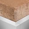 Mikroplyšové prostěradlo 90x200 Elegance - Světle hnědá
