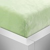 Mikroplyšové prostěradlo 90x200 Elegance - Světle zelená