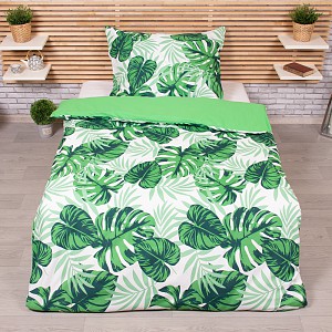 Microtop povlečení 140x200+70x90 Monstera