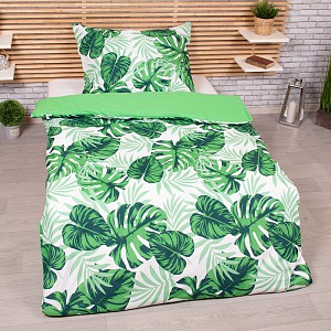 Microtop povlečení 140x200+70x90 Monstera