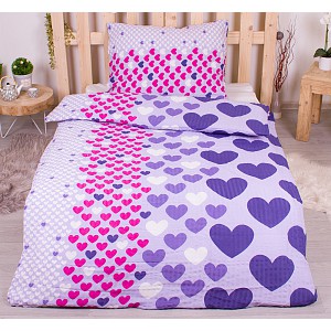 Krepové povlečení ECONOMY 140x200+70x90 L'amour