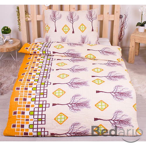 Krepové povlečení ECONOMY 140x200+70x90 Alej