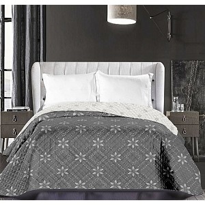 Prošívaný dekorační přehoz 240x260 Hypnosis snowy night