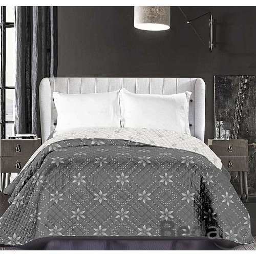 Prošívaný dekorační přehoz 240x260 Hypnosis snowy night