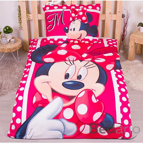 Bavlněné povlečení 140x200+70x90 Minnie Dots