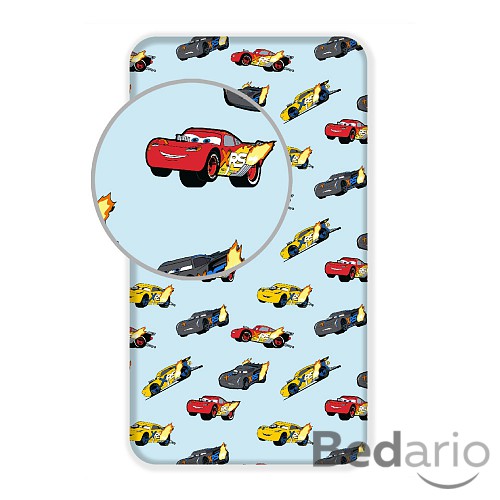 Bavlněné prostěradlo 90x200 Cars