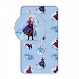 Bavlněné prostěradlo 90x200 Frozen II