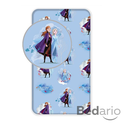 Bavlněné prostěradlo 90x200 Frozen II