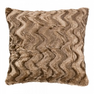 Luxusní povlak na polštářek 40x40 - Waves světle hnědá