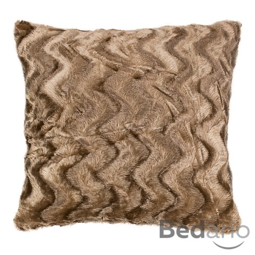 Luxusní povlak na polštářek 40x40 - Waves světle hnědá