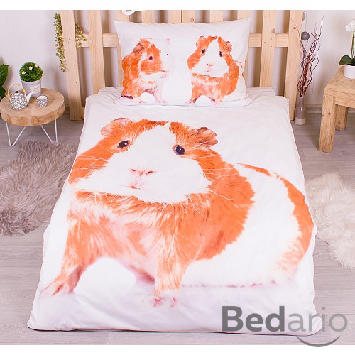 3D povlečení 140x200+70x90 Morčata