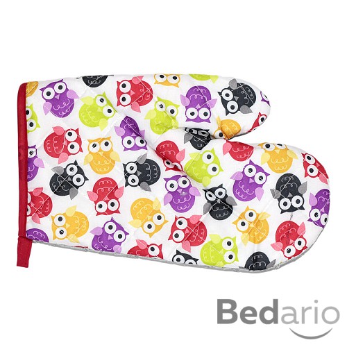 Kuchyňská chňapka s potiskem - Sovičky