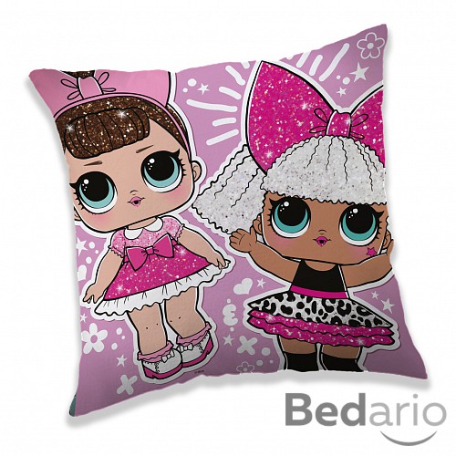 Dekorační polštářek 40x40 cm - LOL Happy