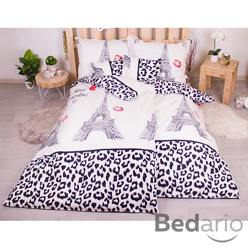 Sedmidílná sada 3D povlečení 140x200+70x90 Landmarks Eifel