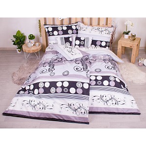 Sedmidílná sada 3D povlečení 140x200+70x90 Circle Ornate