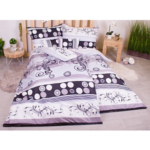 Sedmidílná sada 3D povlečení 140x200+70x90 Circle Ornate