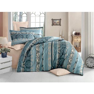 Luxusní krepové povlečení 140x200+70x90 JENY zelené