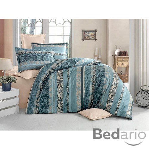 Luxusní krepové povlečení 140x200+70x90 JENY zelené