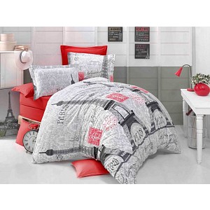 Luxusní krepové povlečení 140x200+70x90 PARIS EYFEL