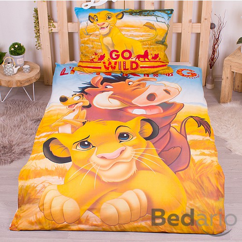 Bavlněné povlečení 140x200+70x90 Lví král