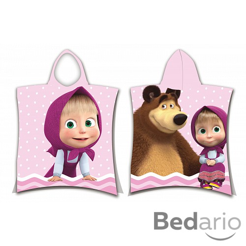 Dětské pončo Máša a Medvěd Dots