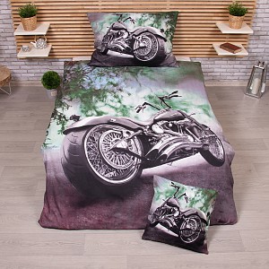 3D povlečení 140x200+70x90+40x40 Chopper