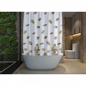 Sprchový závěs Attrativo 180x180 Oblázky