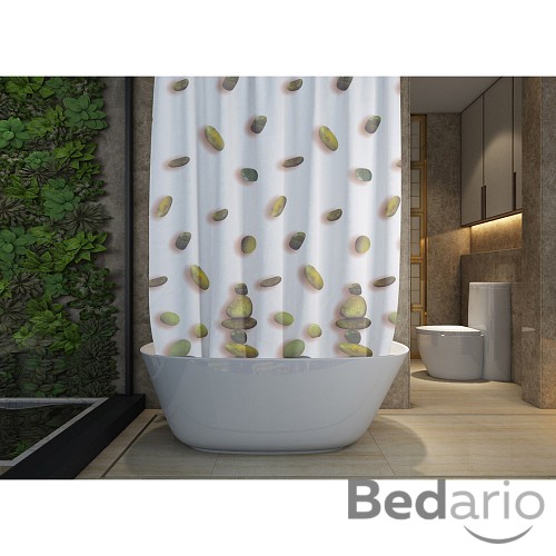 Sprchový závěs Attrativo 180x180 Oblázky