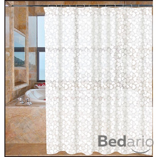 Sprchový závěs Attrativo 180x180 Srdíčka