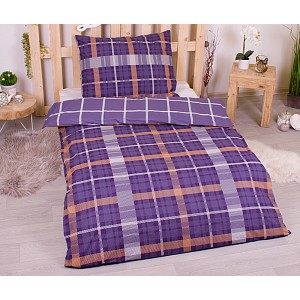 Bavlněné povlečení 140x200+70x90 Šrafované pruhy