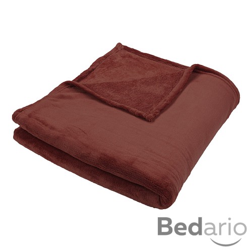 Deka jemné mikrovlákno 150x200 Tmavě hnědá