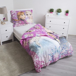 Bavlněné povlečení 140x200+70x90 Frozen Sisters