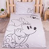 Bavlněné povlečení 140x200+70x90 Minnie Brows Grey