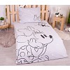 Bavlněné povlečení 140x200+70x90 Minnie Brows Grey