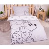 Bavlněné povlečení 140x200+70x90 Minnie Brows Grey