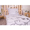 Bavlněné povlečení 140x200+70x90 Minnie Brows Grey
