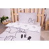 Bavlněné povlečení 140x200+70x90 Minnie Brows Grey