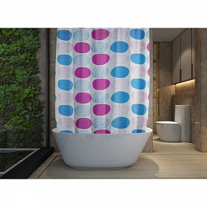 Sprchový závěs Attrativo 180x180 Barevné skvrny