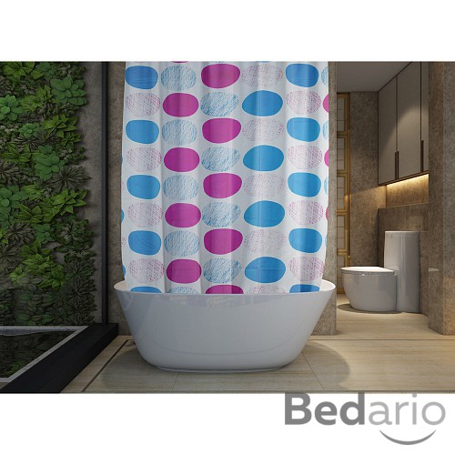 Sprchový závěs Attrativo 180x180 Barevné skvrny