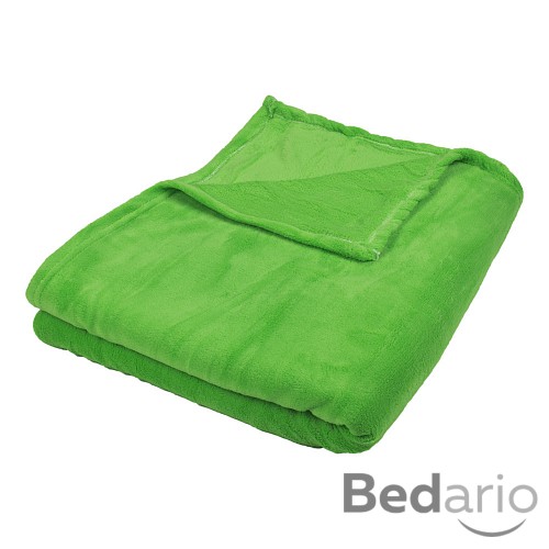 Mikroflanelová deka Premium 220x200 - Zelená