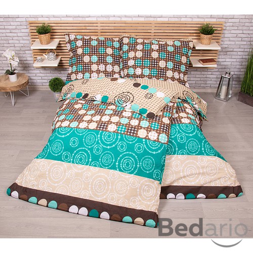 Sada povlečení na dvě lůžka 140x200+70x90 Circles