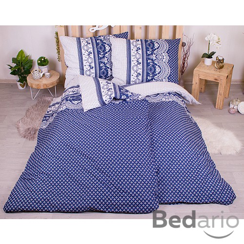 Sada povlečení na dvě lůžka 140x200+70x90 Canzone blue