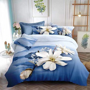 Šestidílná sada francouzské 3D povlečení 200x220+2x70x90 Magnolia royal star