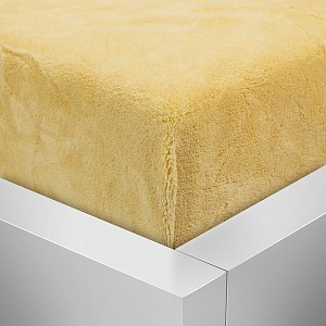 Mikroplyšové prostěradlo 90x200 Elegance - Meruňková