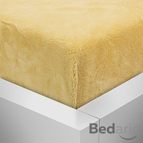 Mikroplyšové prostěradlo 90x200 Elegance - Meruňková