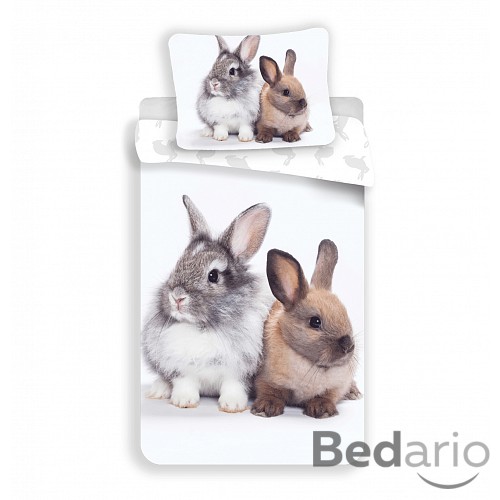 Bavlněné povlečení 140x200+70x90 Králíček - Friends