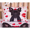 Bavlněné povlečení 140x200+70x90 Bulldog Heart