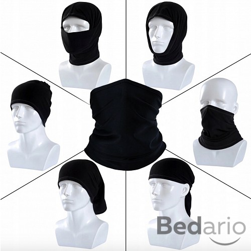 Tunelová rouška/nákrčník na sport - Černý